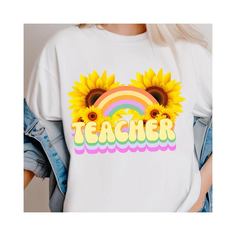 Teacher Rainbower Teach Love Inspire Pastel Teacher Appreciation Teacher Awesome Shirt Teacher Rainbower Teach Love Inspire Pastel Teacher Appreciation Teacher Awesome Shirt