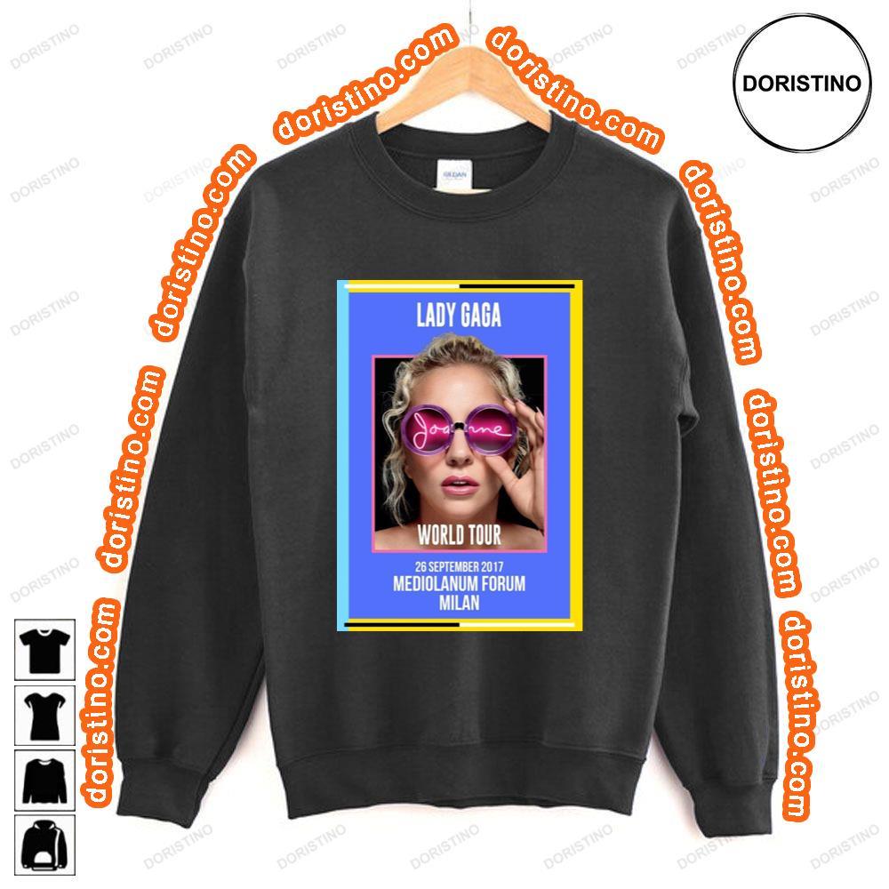 Lady Gaga Joanne 2017 World Tour Mediolanum Forum Milan Tshirt Lady Gaga Joanne 2017 World Tour Mediolanum Forum Milan Tshirt