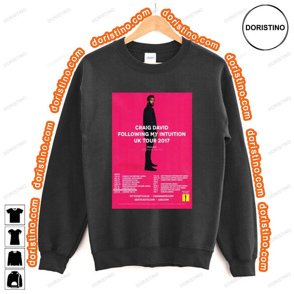 Craig David Following My Intuition 2017 Uk Tour Tshirt Craig David Following My Intuition 2017 Uk Tour Tshirt