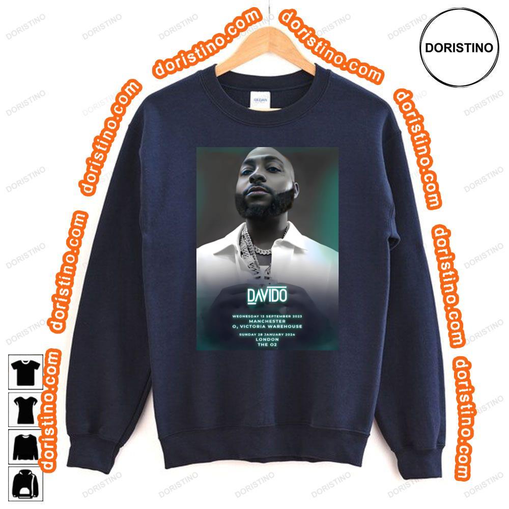 Davido Timeless 2023 Uk Tour Manchester London Tshirt Davido Timeless 2023 Uk Tour Manchester London Tshirt