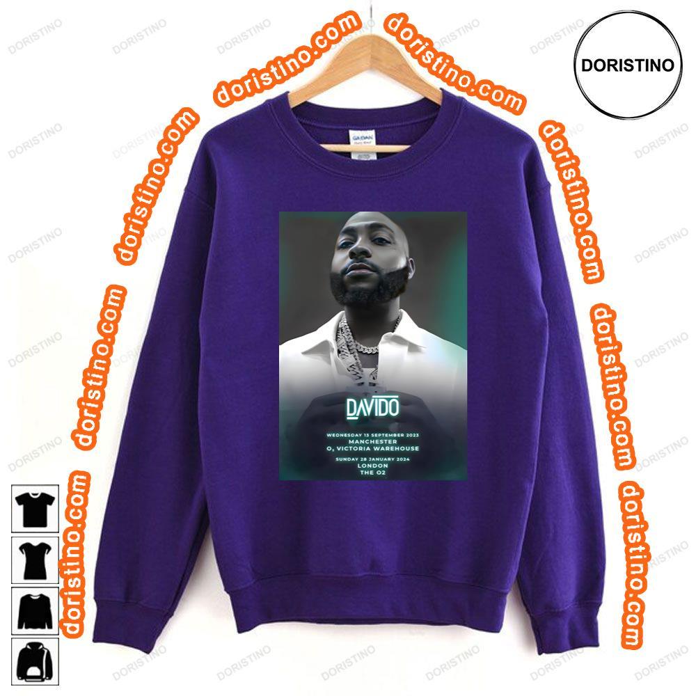 Davido Timeless 2023 Uk Tour Manchester London Tshirt Davido Timeless 2023 Uk Tour Manchester London Tshirt