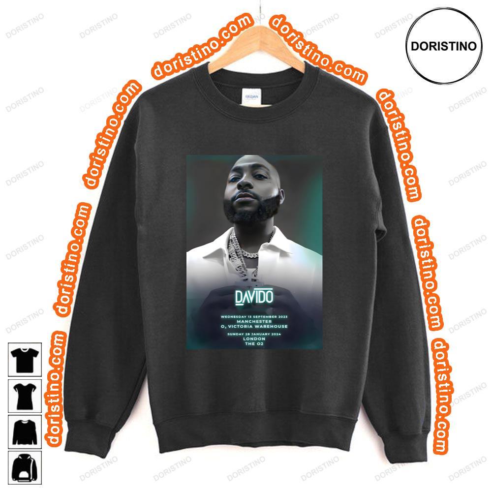 Davido Timeless 2023 Uk Tour Manchester London Tshirt Davido Timeless 2023 Uk Tour Manchester London Tshirt