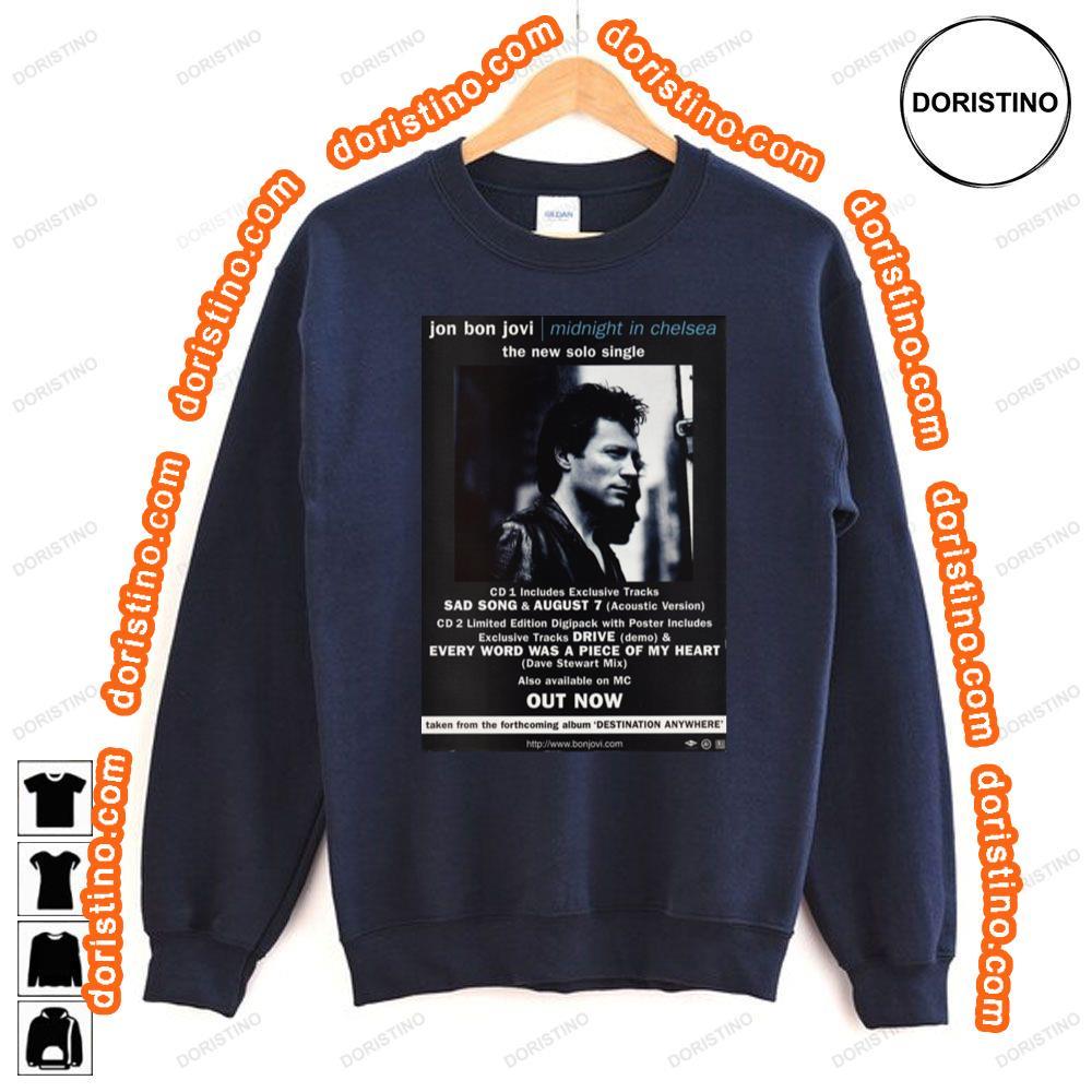 Jon Bon Jovi Midnight In Chelsea Awesome Shirt Jon Bon Jovi Midnight In Chelsea Awesome Shirt