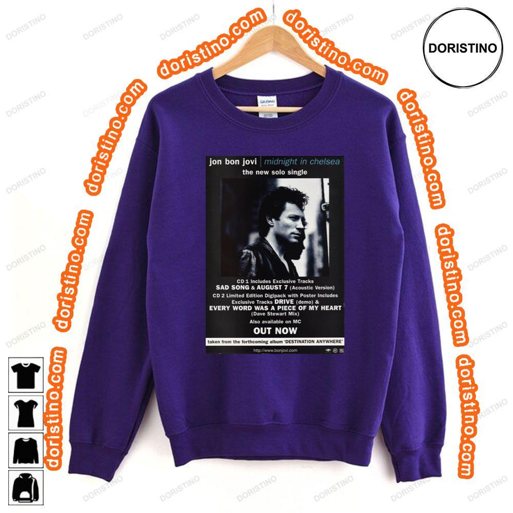 Jon Bon Jovi Midnight In Chelsea Awesome Shirt Jon Bon Jovi Midnight In Chelsea Awesome Shirt