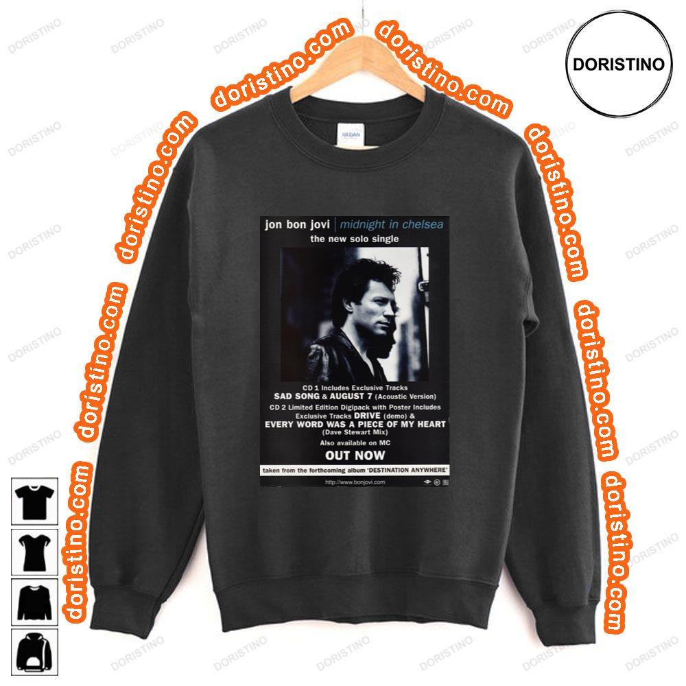 Jon Bon Jovi Midnight In Chelsea Awesome Shirt Jon Bon Jovi Midnight In Chelsea Awesome Shirt