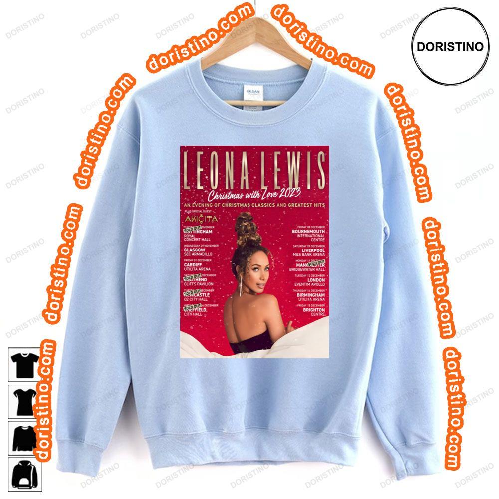 Leonna Lewis Christmas With Love 2023 An Evening With Uk Tour Tshirt Leonna Lewis Christmas With Love 2023 An Evening With Uk Tour Tshirt