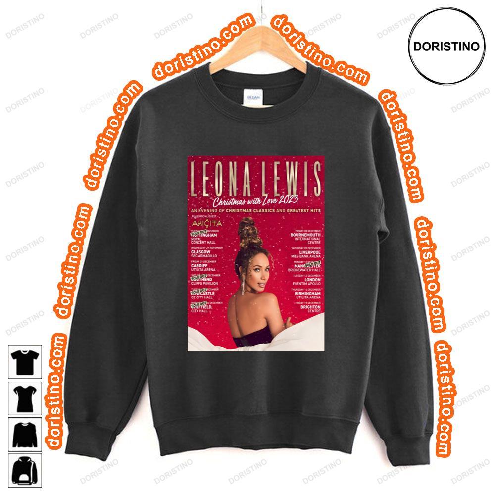 Leonna Lewis Christmas With Love 2023 An Evening With Uk Tour Tshirt Leonna Lewis Christmas With Love 2023 An Evening With Uk Tour Tshirt