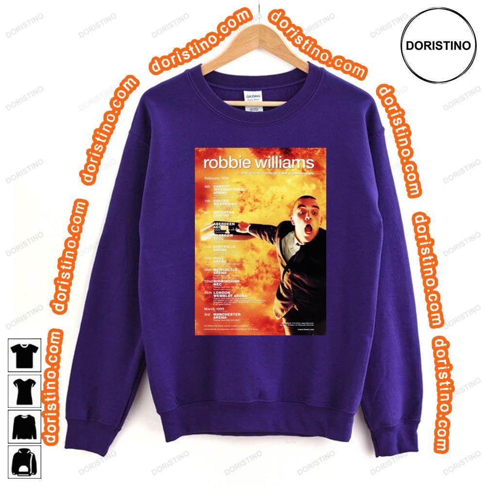 Robbie Williams Ive Been Expecting You 1999 Uk Tour Shirt Robbie Williams Ive Been Expecting You 1999 Uk Tour Shirt