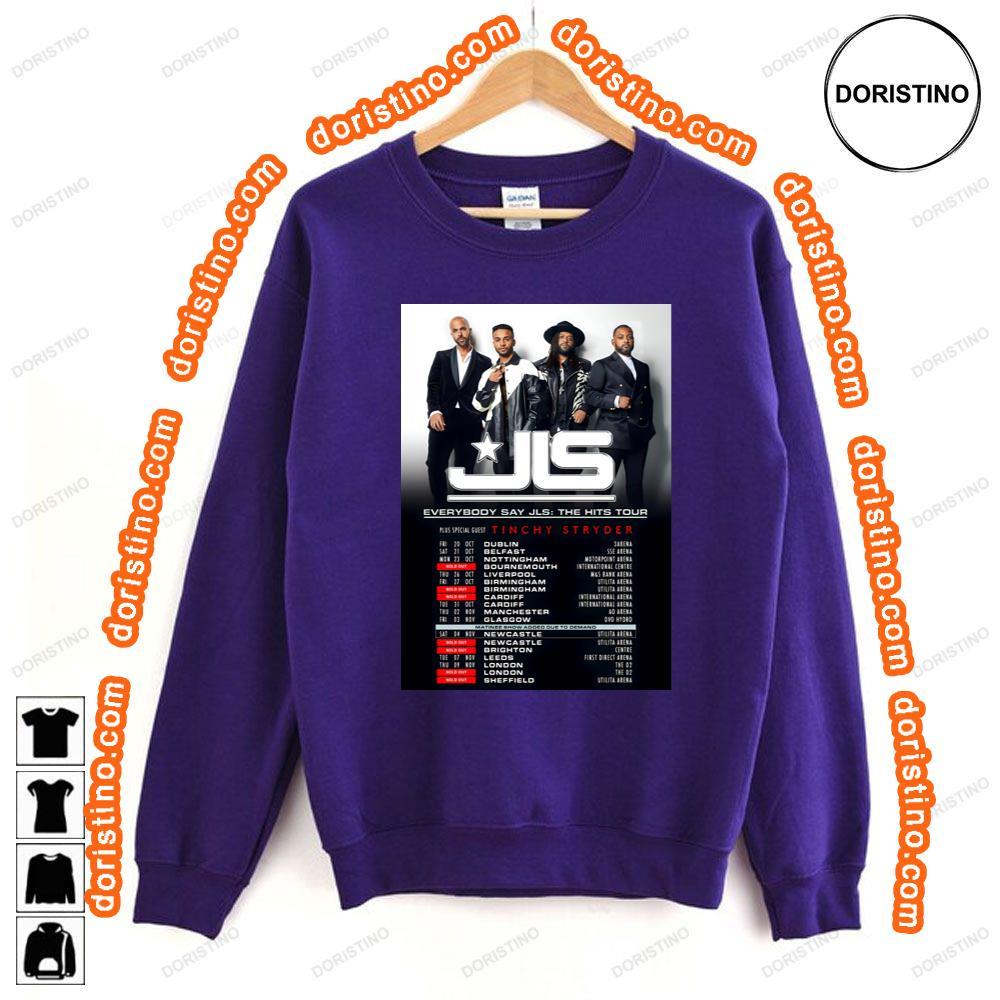 Jls Everybody Say Jls The Hits 2023 Uk Ireland Tour Shirt Jls Everybody Say Jls The Hits 2023 Uk Ireland Tour Shirt