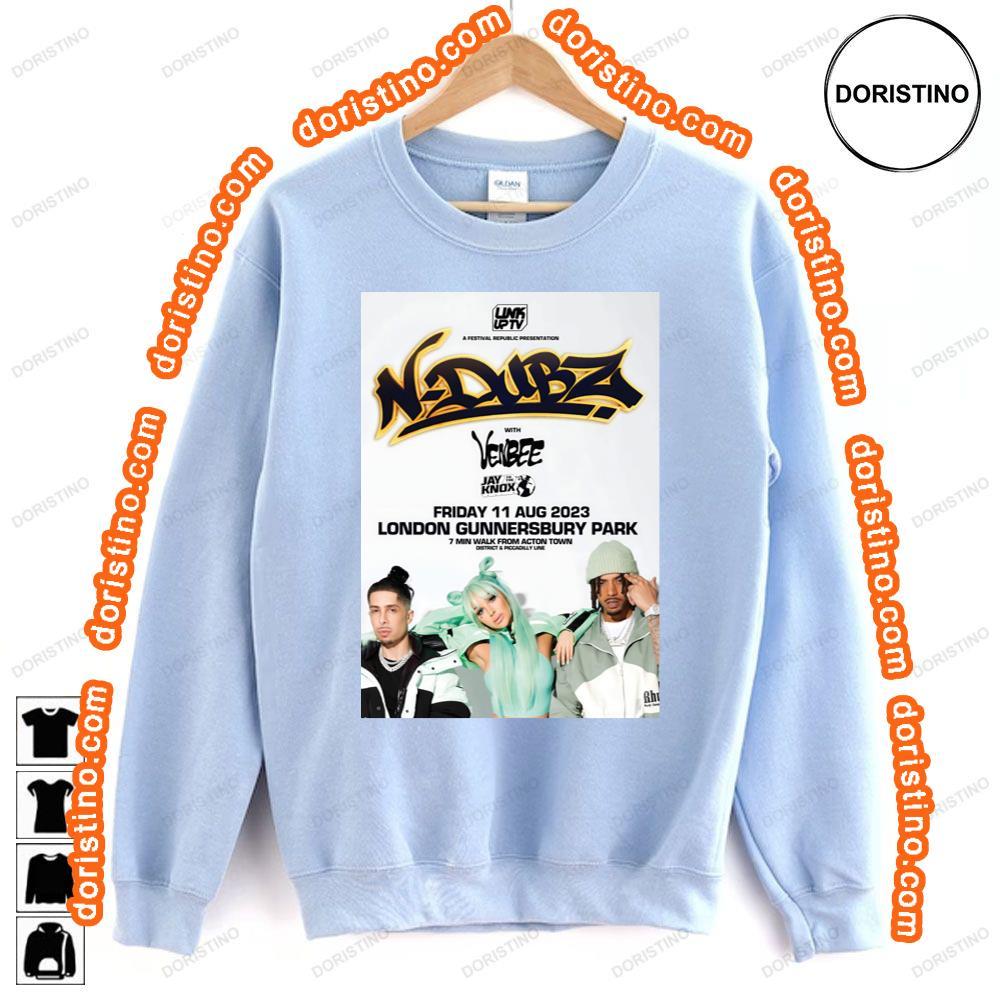 N Dubz Live Tour London Gunnersbury Park August 2023 Tshirt N Dubz Live Tour London Gunnersbury Park August 2023 Tshirt