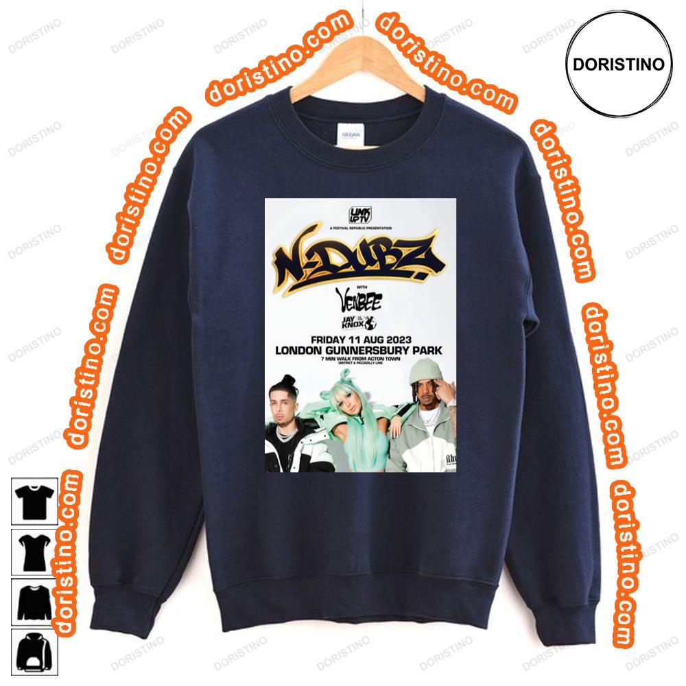 N Dubz Live Tour London Gunnersbury Park August 2023 Tshirt N Dubz Live Tour London Gunnersbury Park August 2023 Tshirt