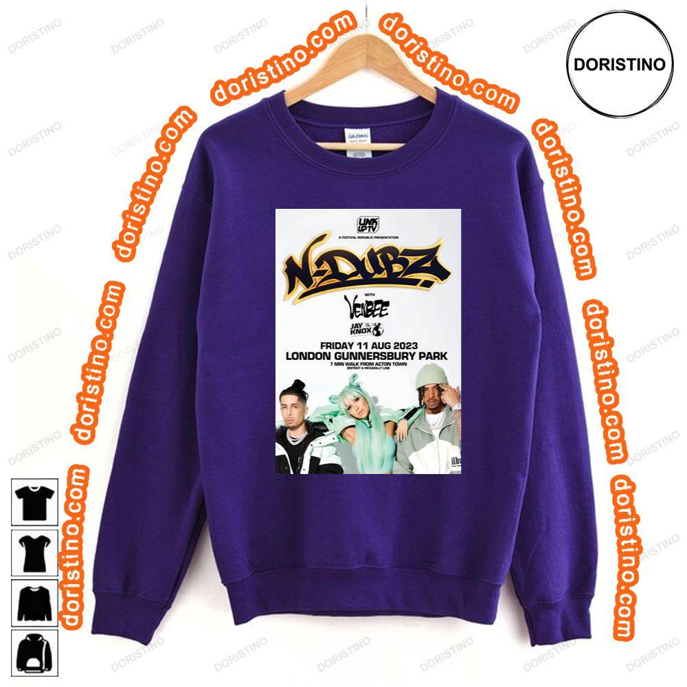 N Dubz Live Tour London Gunnersbury Park August 2023 Tshirt N Dubz Live Tour London Gunnersbury Park August 2023 Tshirt