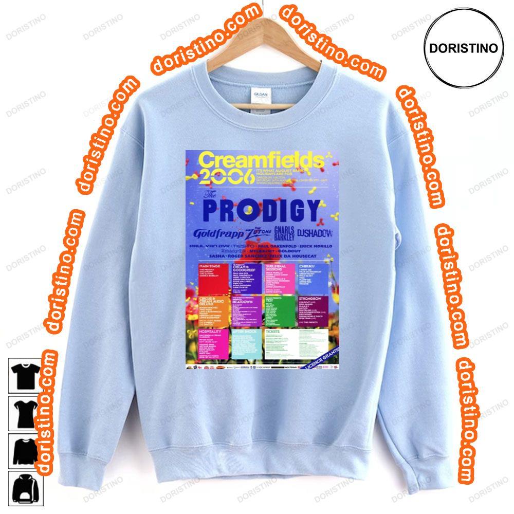 Creamfields 2006 The Prodigy Goldfrapp Awesome Shirt Creamfields 2006 The Prodigy Goldfrapp Awesome Shirt