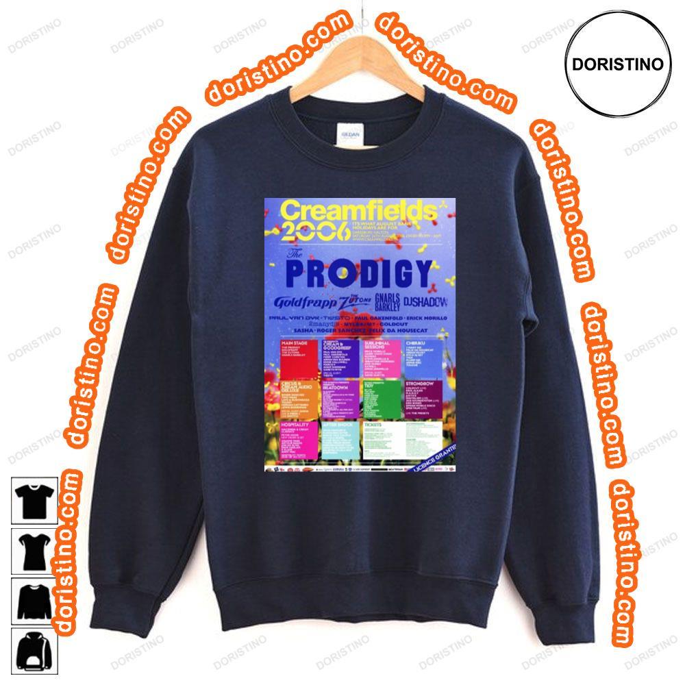 Creamfields 2006 The Prodigy Goldfrapp Awesome Shirt Creamfields 2006 The Prodigy Goldfrapp Awesome Shirt