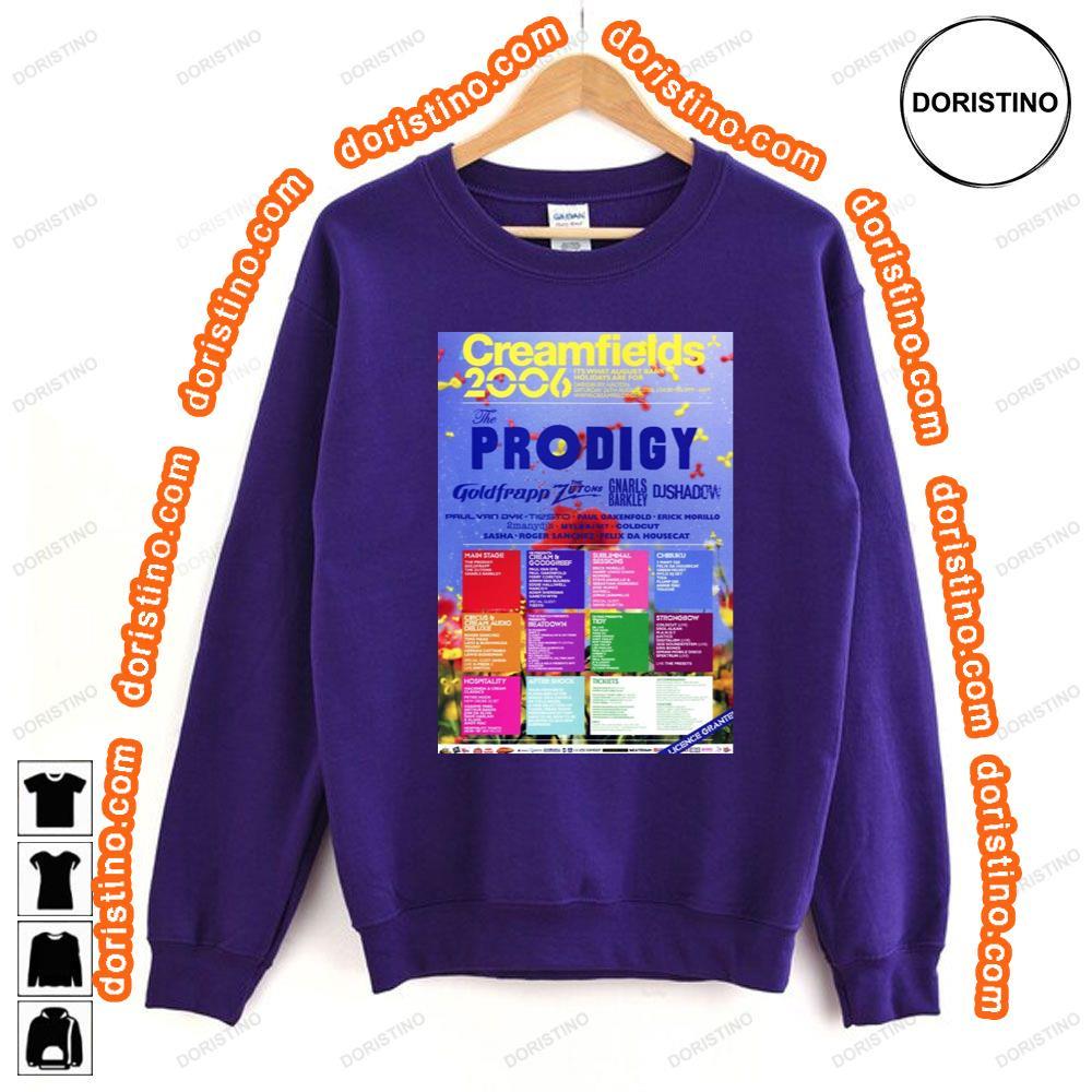 Creamfields 2006 The Prodigy Goldfrapp Awesome Shirt Creamfields 2006 The Prodigy Goldfrapp Awesome Shirt