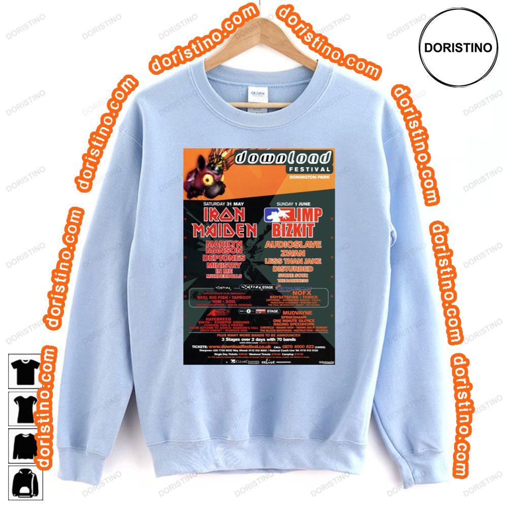 Download Festival 2003 Iron Maiden Limp Bizkit Shirt Download Festival 2003 Iron Maiden Limp Bizkit Shirt