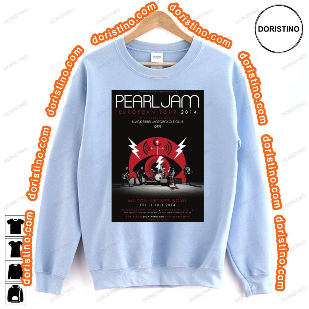 Pearl Jam Lightning Bolt 2014 European Tour Awesome Shirt Pearl Jam Lightning Bolt 2014 European Tour Awesome Shirt