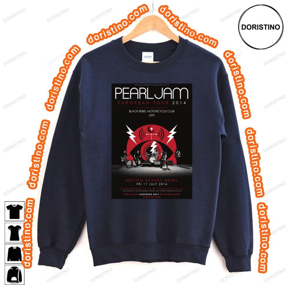 Pearl Jam Lightning Bolt 2014 European Tour Awesome Shirt Pearl Jam Lightning Bolt 2014 European Tour Awesome Shirt