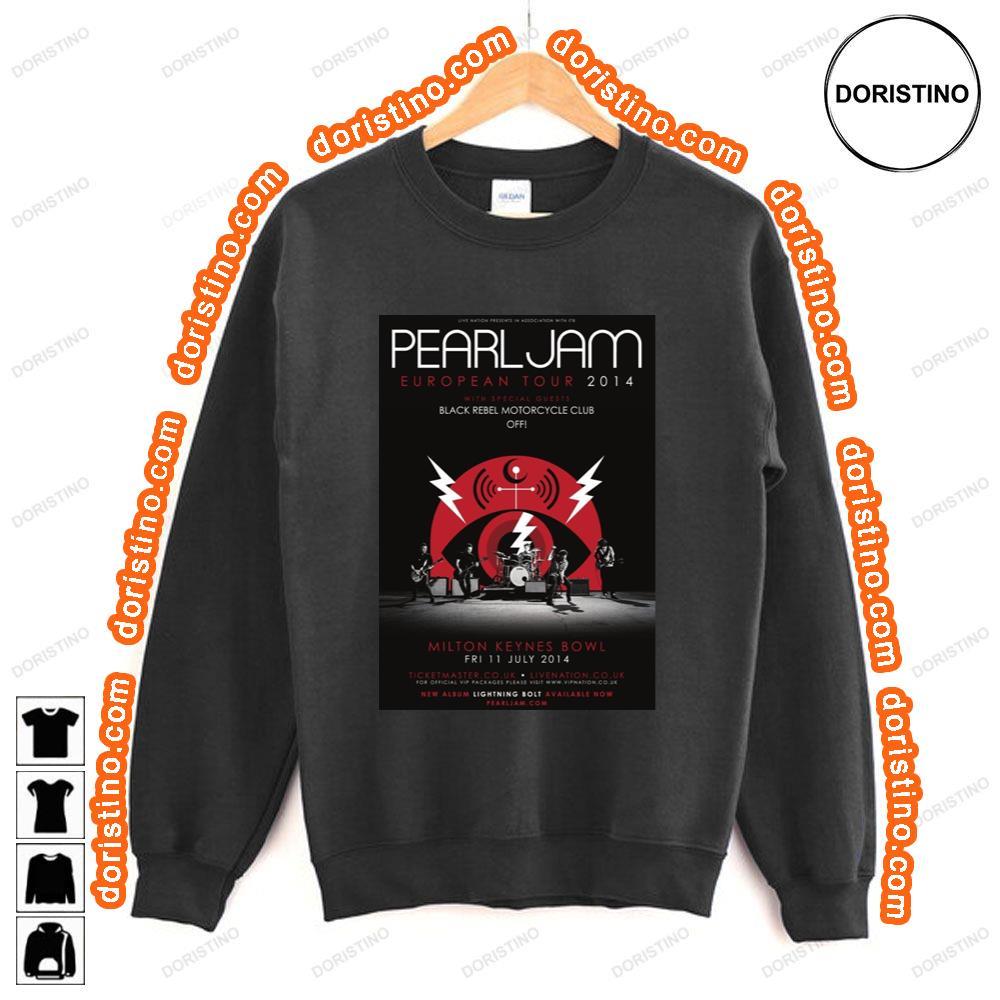 Pearl Jam Lightning Bolt 2014 European Tour Awesome Shirt Pearl Jam Lightning Bolt 2014 European Tour Awesome Shirt