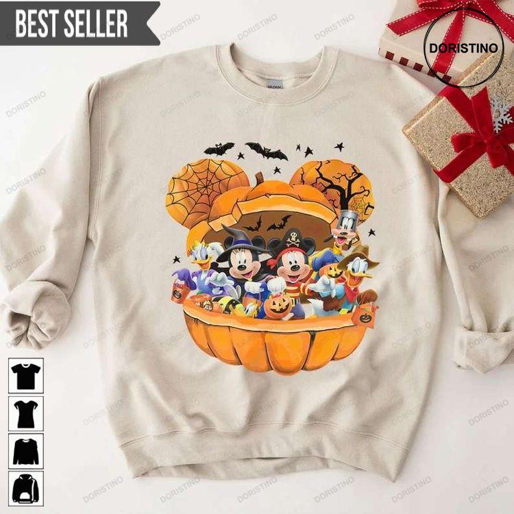 Mickey And Friends Happy Halloween Unisex Tshirt Mickey And Friends Happy Halloween Unisex Tshirt