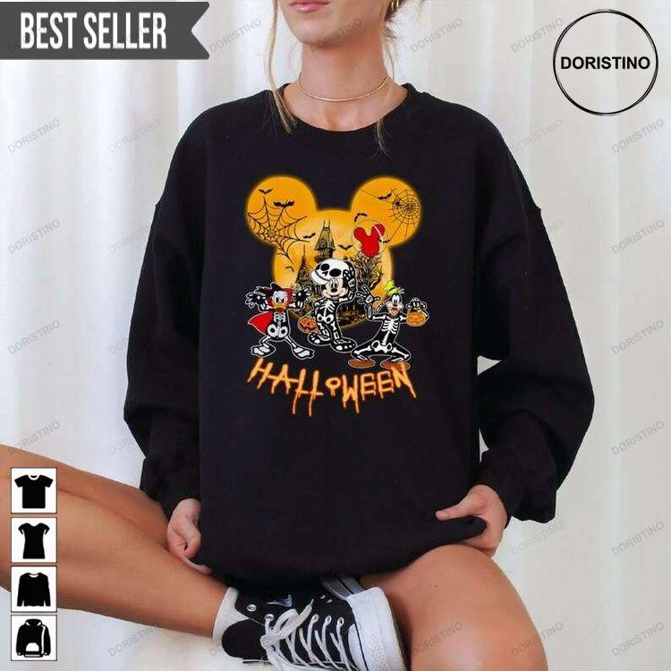 Mickey And Friends Skeleton Disney Halloween Unisex Awesome Shirt Mickey And Friends Skeleton Disney Halloween Unisex Awesome Shirt
