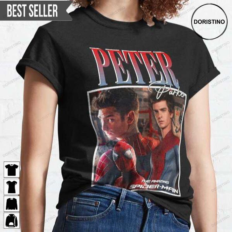 Peter Parker Spider-man Movie Actor Tshirt Peter Parker Spider-man Movie Actor Tshirt