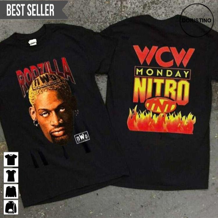 Rodzilla Dennis Rodman Nwo Wcw Monday Nitro Shirt Rodzilla Dennis Rodman Nwo Wcw Monday Nitro Shirt
