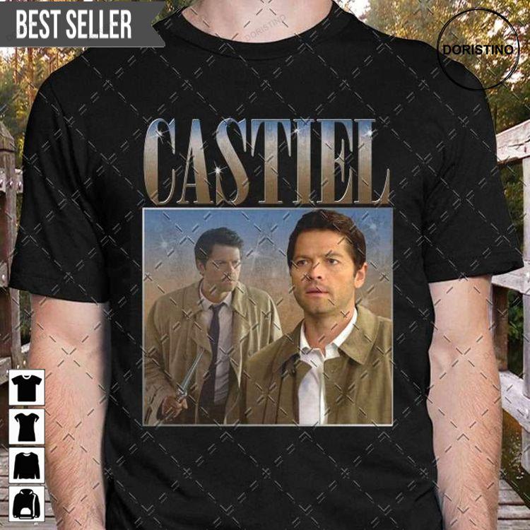 Supernatural Castiel Misha Collins Tshirt Supernatural Castiel Misha Collins Tshirt
