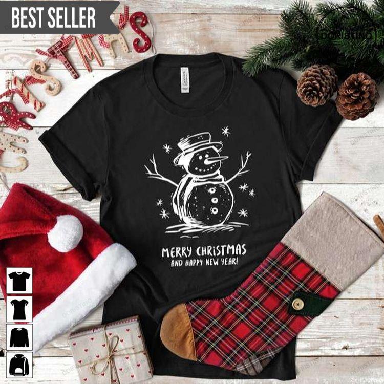 Snowman Merry Christmas Tshirt Snowman Merry Christmas Tshirt