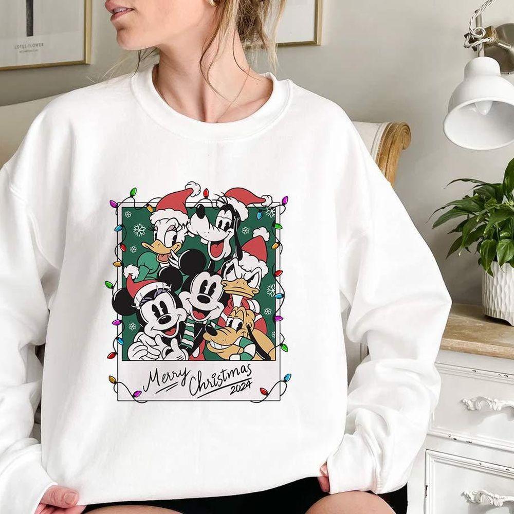 Disney Mickey And Friends Merry Christmas Polaroid Xmas Lights Awesome Shirt Disney Mickey And Friends Merry Christmas Polaroid Xmas Lights Awesome Shirt