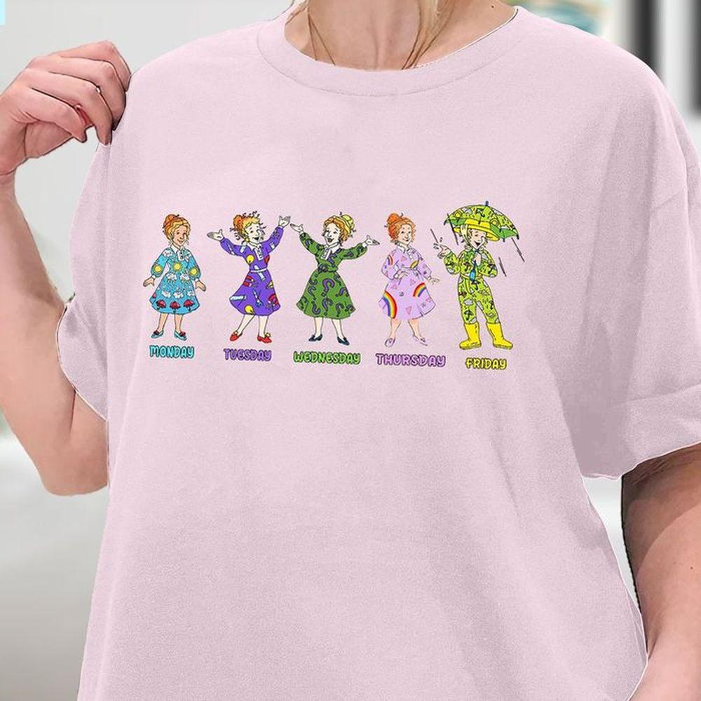 Everyday Of Week Ms Frizzle Tshirt Everyday Of Week Ms Frizzle Tshirt