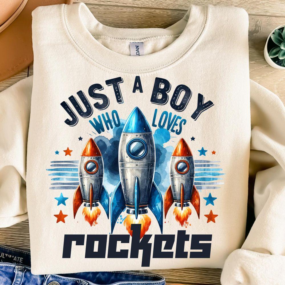 Just A Boy Who Loves Rockets Awesome Shirt Just A Boy Who Loves Rockets Awesome Shirt
