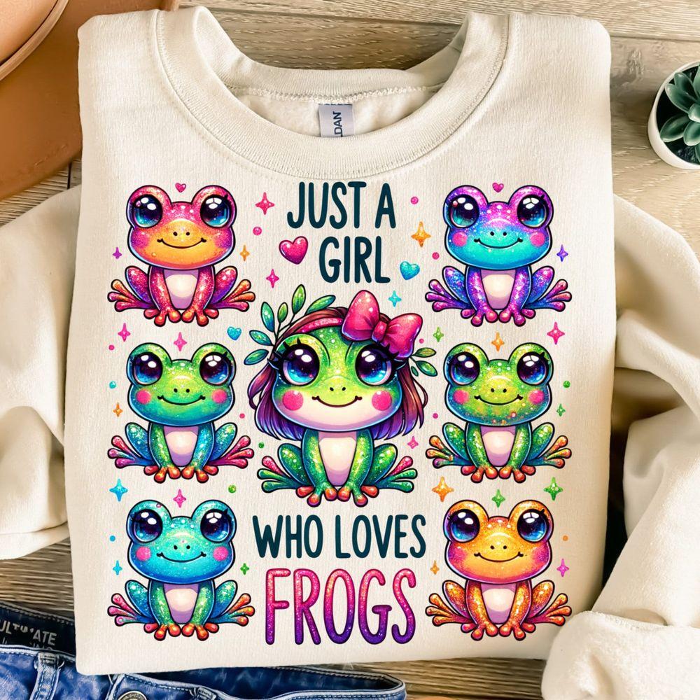 Just A Girl Who Loves Frogs Shirt Just A Girl Who Loves Frogs Shirt