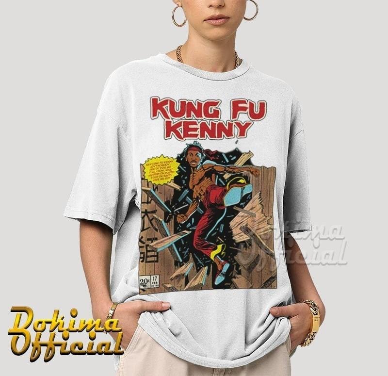 Kendrick Lamar Inspired Kung Fu Kenny Graphic Vintage 90s Comic Style Tshirt Kendrick Lamar Inspired Kung Fu Kenny Graphic Vintage 90s Comic Style Tshirt
