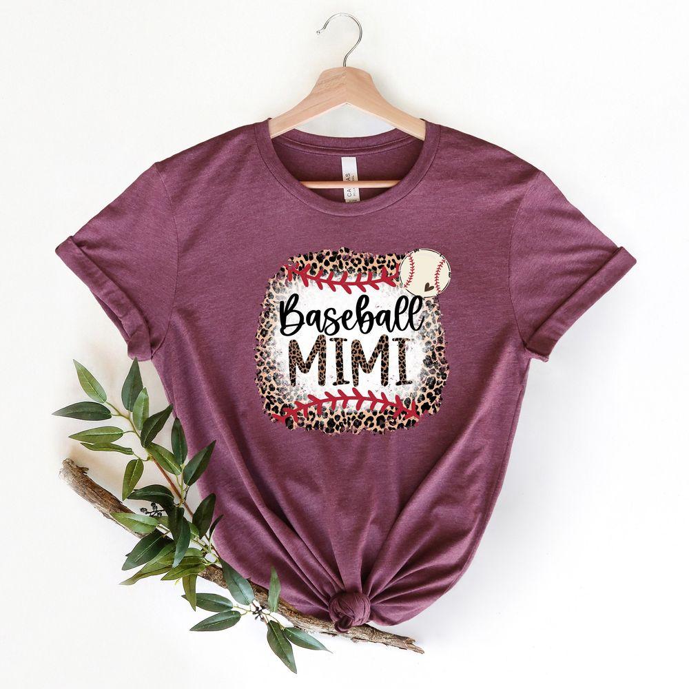Leopard Baseball Mimi Tshirt Leopard Baseball Mimi Tshirt