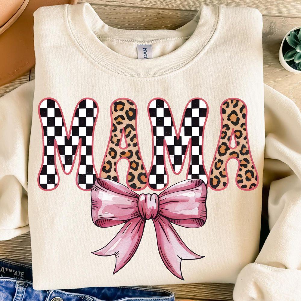 Leopard Checkered Mama Awesome Shirt Leopard Checkered Mama Awesome Shirt