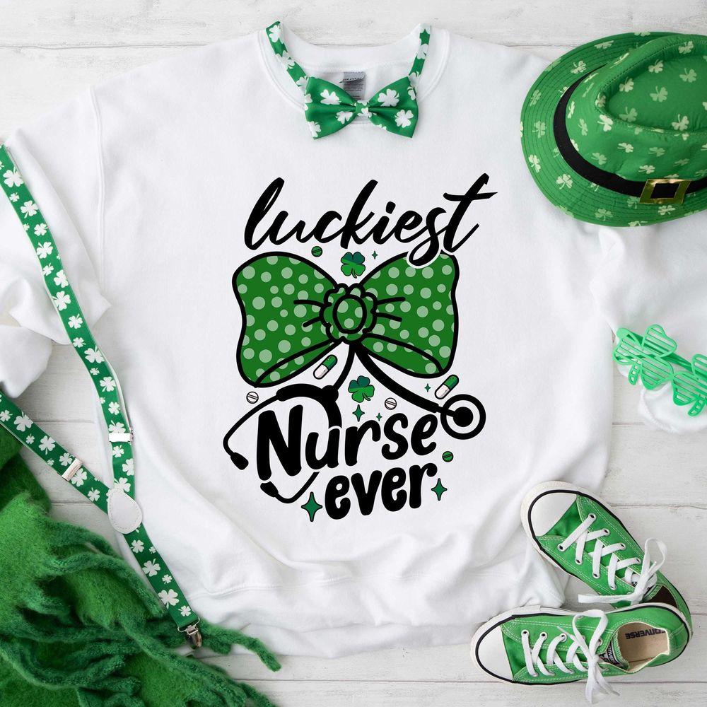 Luckiest Nurse Ever St Patricks Day Awesome Shirt Luckiest Nurse Ever St Patricks Day Awesome Shirt