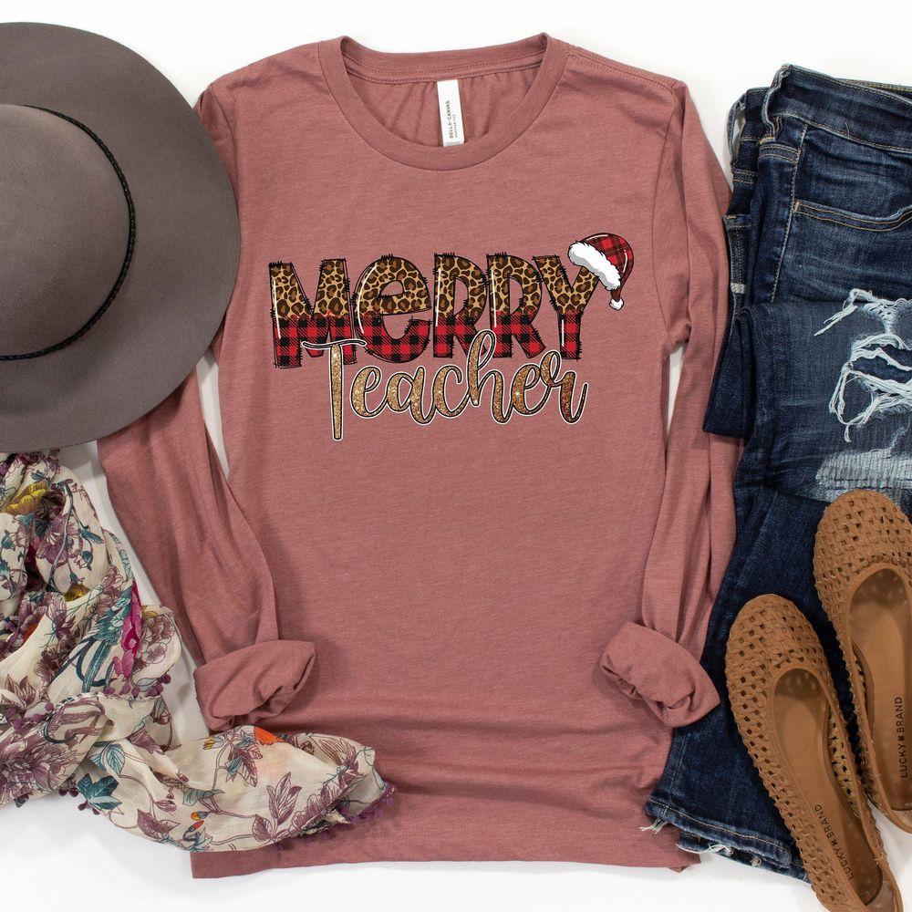 Merry Teacher 2 Awesome Shirt Merry Teacher 2 Awesome Shirt