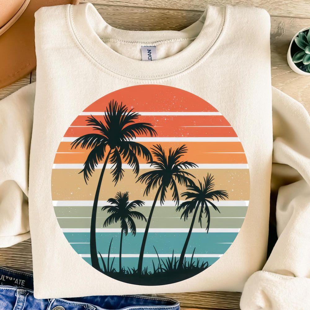 Palm Treestion Design Summerl Vacation Retro Beach Tshirt Palm Treestion Design Summerl Vacation Retro Beach Tshirt
