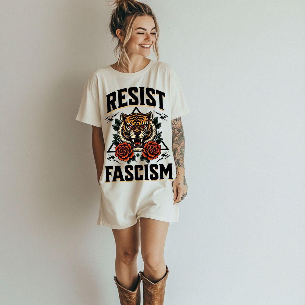 Resist Fascism Graphic Feminist Protest Clothing Foxtrot Delta Tango Awesome Shirt Resist Fascism Graphic Feminist Protest Clothing Foxtrot Delta Tango Awesome Shirt