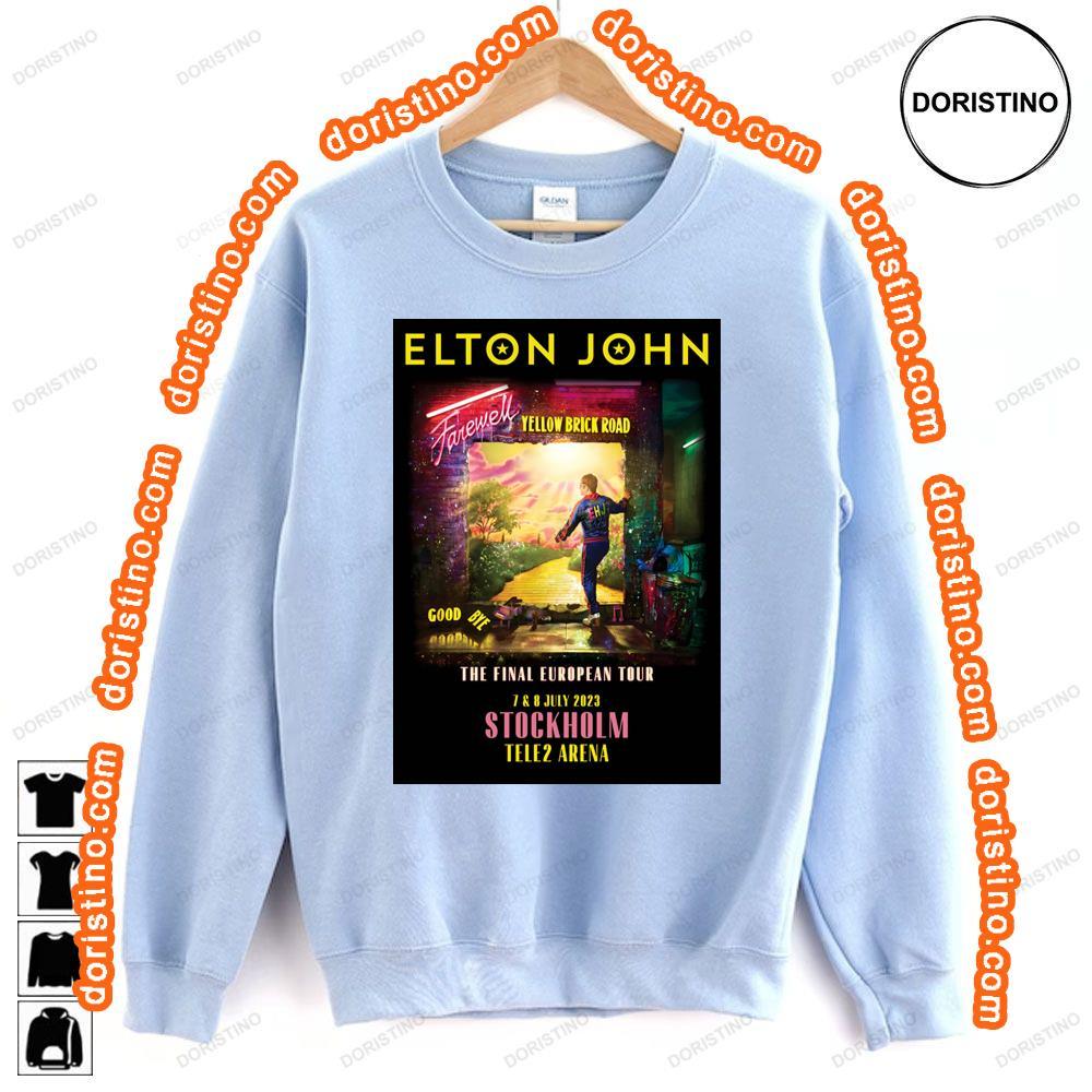 Elton John Farewell Yellow Brick Road Eu Tour Stockholm Tele2 Arena Tshirt Elton John Farewell Yellow Brick Road Eu Tour Stockholm Tele2 Arena Tshirt