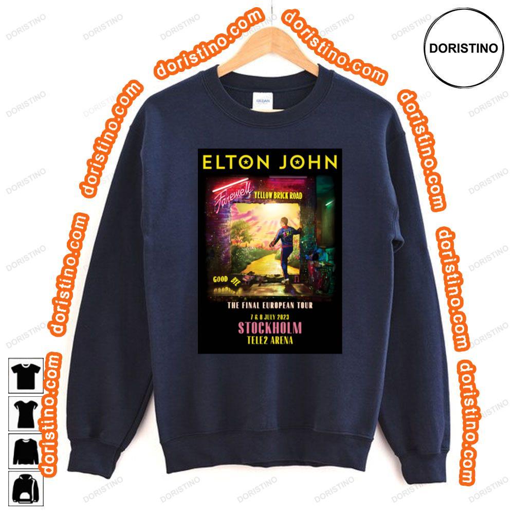 Elton John Farewell Yellow Brick Road Eu Tour Stockholm Tele2 Arena Tshirt Elton John Farewell Yellow Brick Road Eu Tour Stockholm Tele2 Arena Tshirt