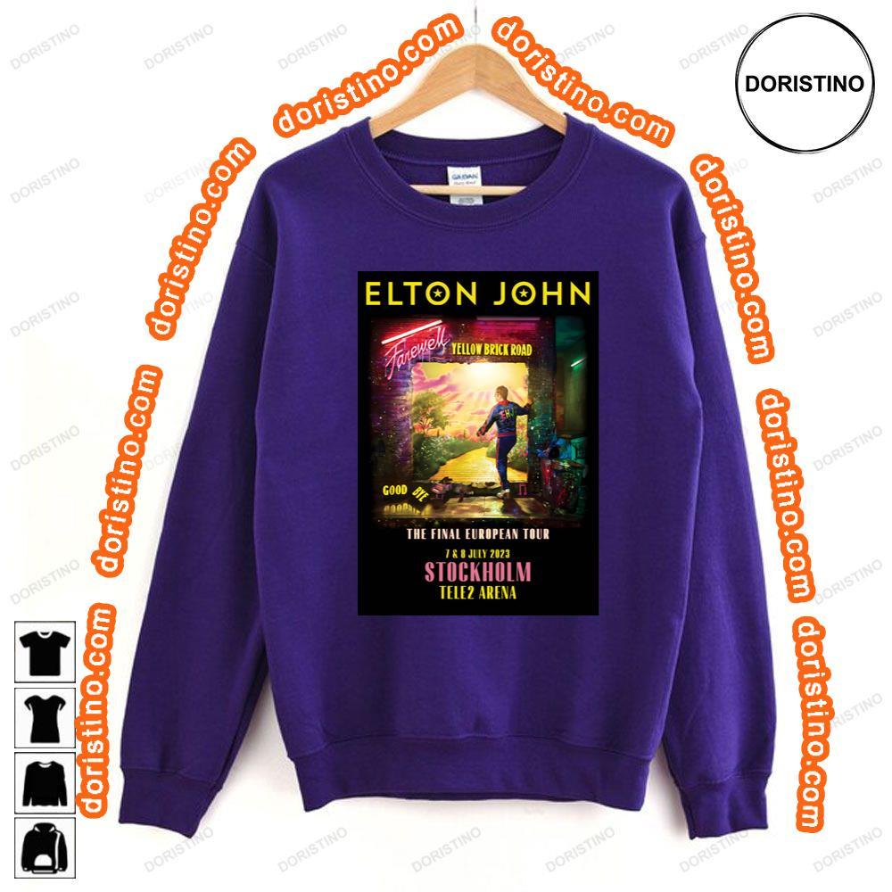 Elton John Farewell Yellow Brick Road Eu Tour Stockholm Tele2 Arena Tshirt Elton John Farewell Yellow Brick Road Eu Tour Stockholm Tele2 Arena Tshirt