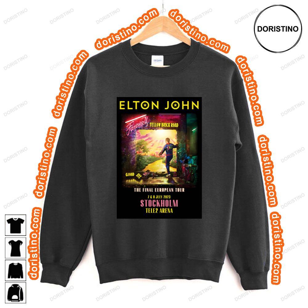 Elton John Farewell Yellow Brick Road Eu Tour Stockholm Tele2 Arena Tshirt Elton John Farewell Yellow Brick Road Eu Tour Stockholm Tele2 Arena Tshirt