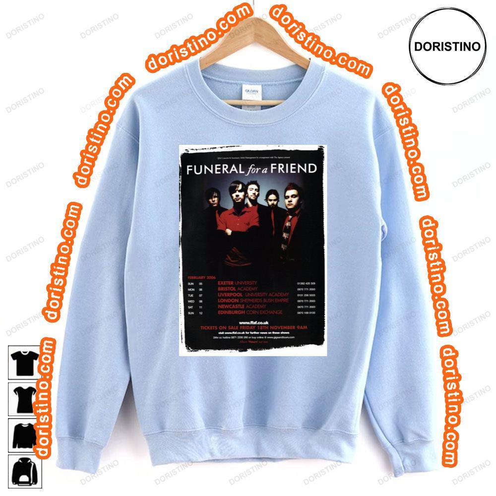 Funeral For A Friend Hours 2006 Uk Tour Tshirt Funeral For A Friend Hours 2006 Uk Tour Tshirt