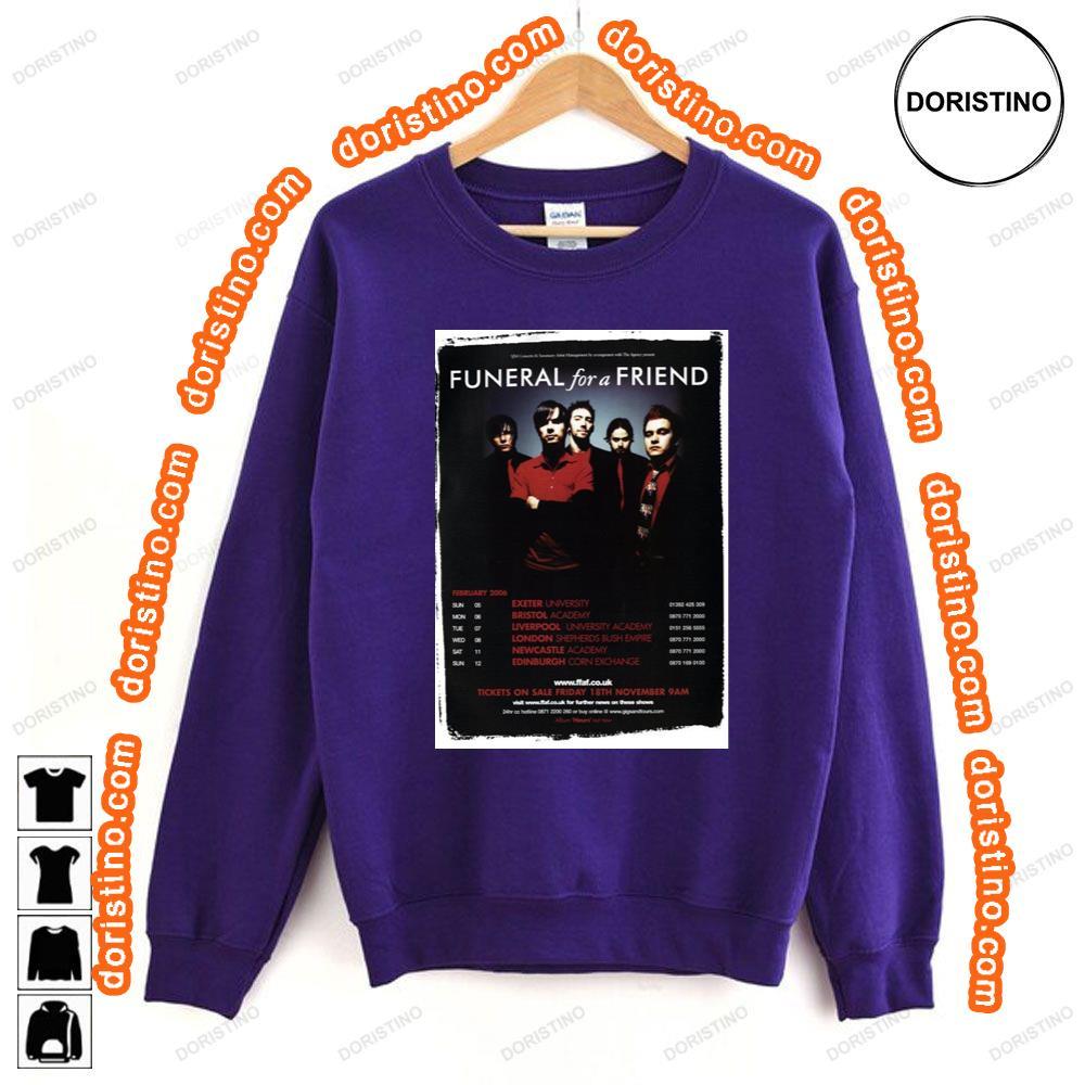 Funeral For A Friend Hours 2006 Uk Tour Tshirt Funeral For A Friend Hours 2006 Uk Tour Tshirt