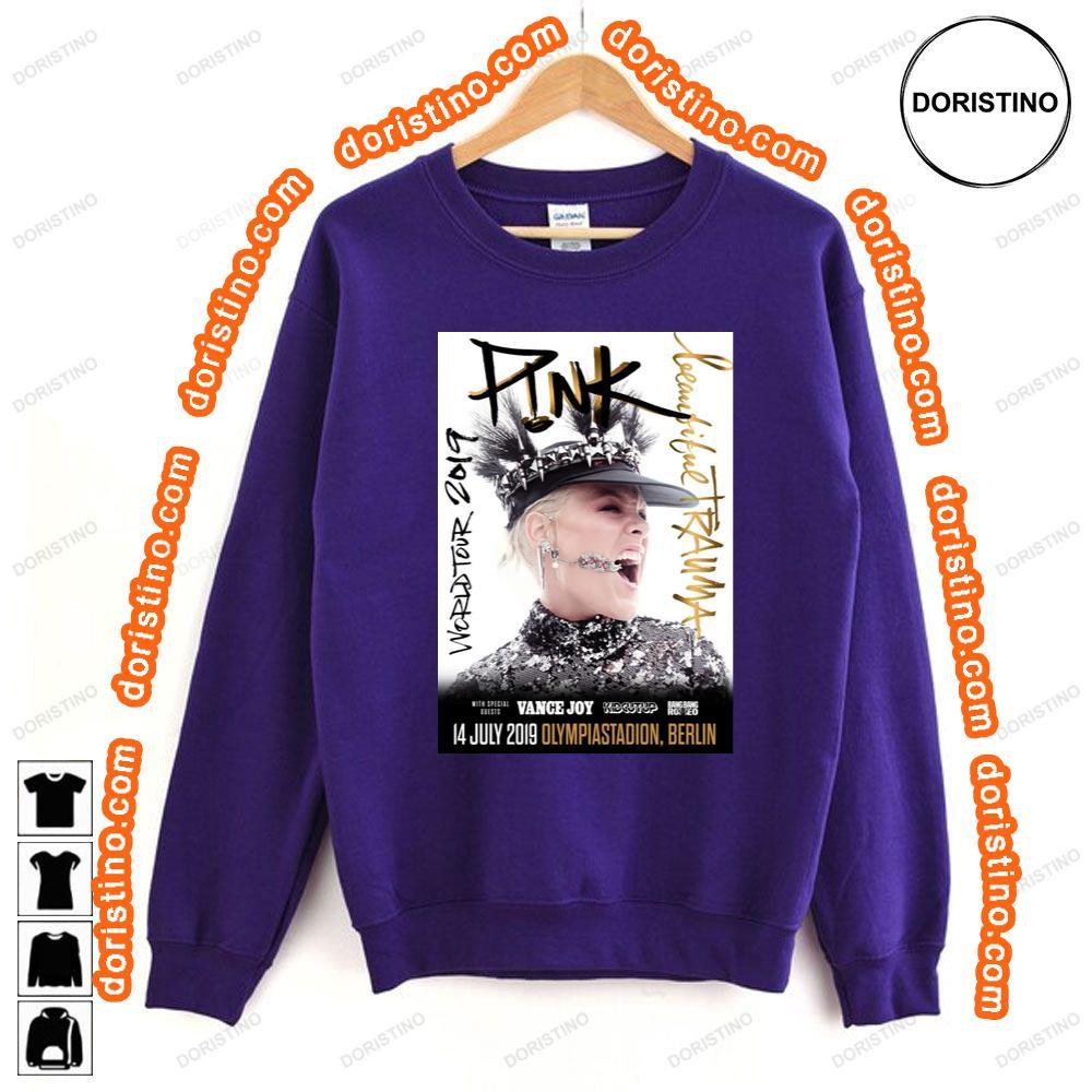 Pink Pnk Berlin Olympiastadion Beautiful Trauma 2019 Awesome Shirt Pink Pnk Berlin Olympiastadion Beautiful Trauma 2019 Awesome Shirt