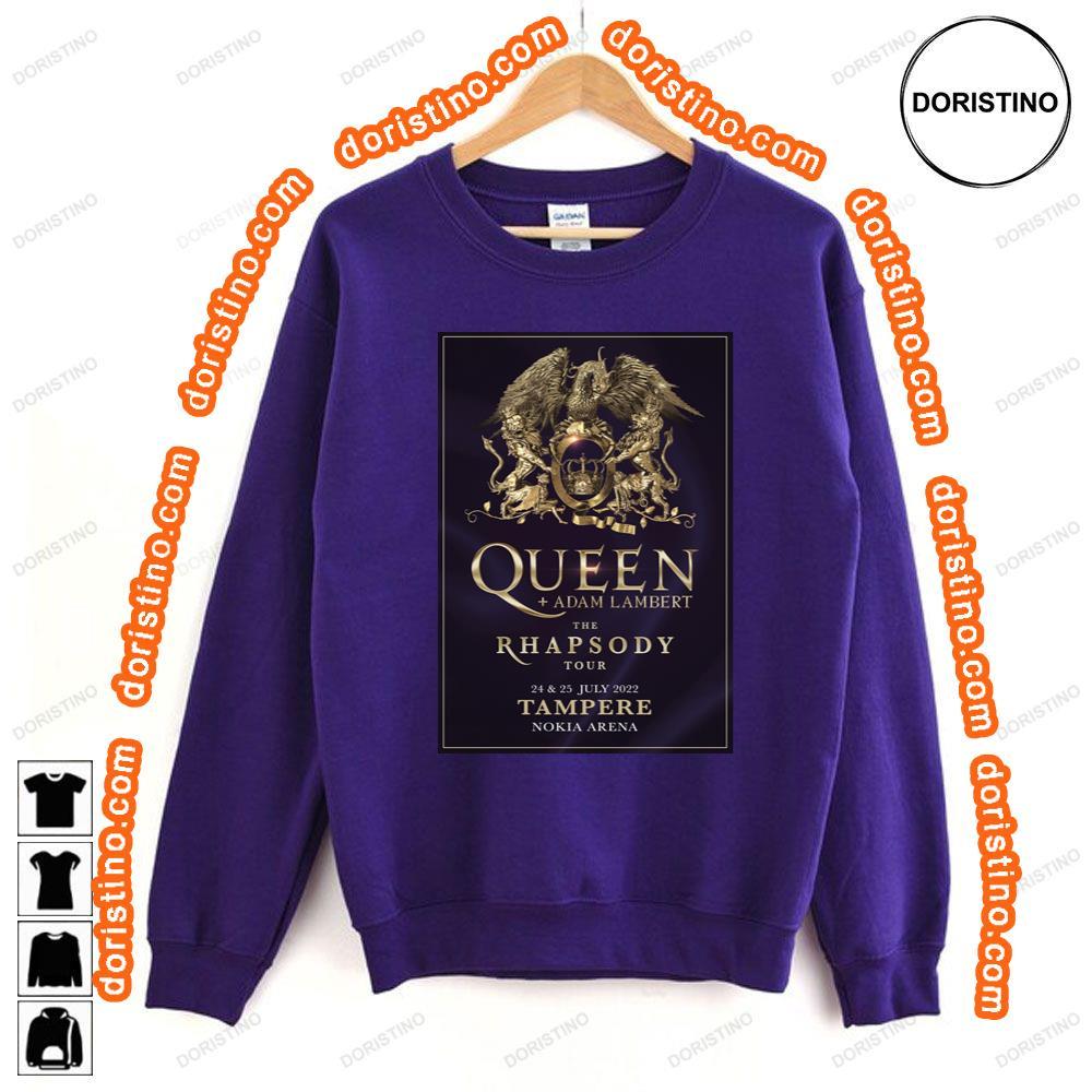 Queen Adam Lambert The Rhapsody 2022 Tour Tere Nokia Arena Shirt Queen Adam Lambert The Rhapsody 2022 Tour Tere Nokia Arena Shirt