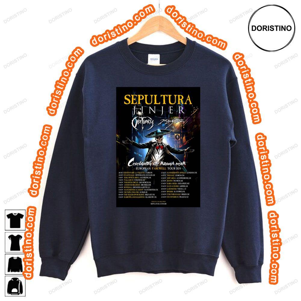 Sepultura Celebrating Life Through Death 2024 European Farewell Tour Awesome Shirt Sepultura Celebrating Life Through Death 2024 European Farewell Tour Awesome Shirt