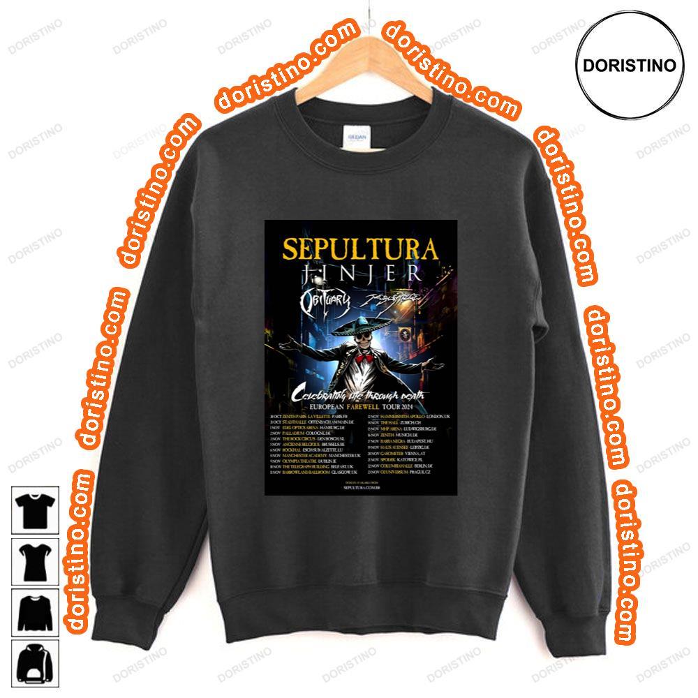 Sepultura Celebrating Life Through Death 2024 European Farewell Tour Awesome Shirt Sepultura Celebrating Life Through Death 2024 European Farewell Tour Awesome Shirt
